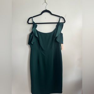 Nanette Lepore Womens Size 4 Evergreen Flutter Sleeve Cocktail Dress NWT